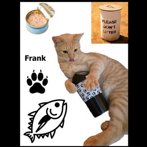 NWOT‎ Small Paw Print Mini Trash Container